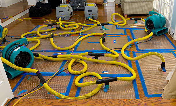 Professional Flood Damage Restoration technician working in West Orange, NJ